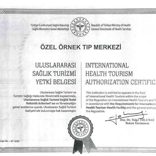 Sağlık Turizm Yetki Belgesi